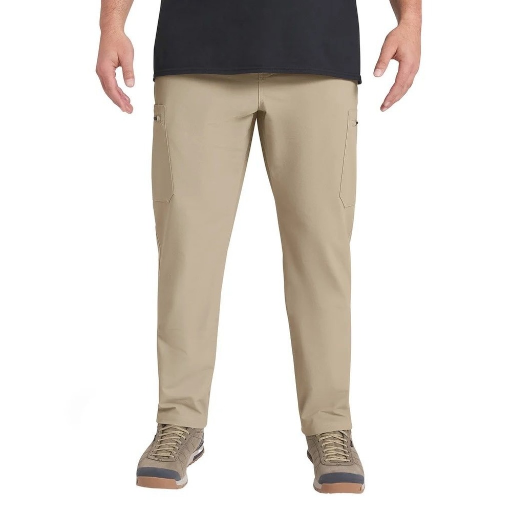 Wrangler Mens Regular Fit Flex UPF Tech Cargo Pants Tan Performance 38x29 NWT